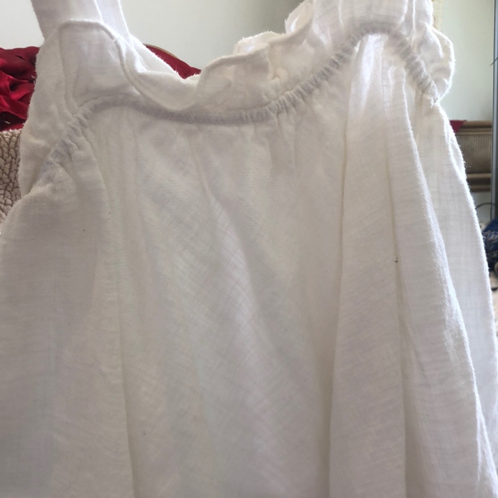 ZARA girls ruffled flowy tank